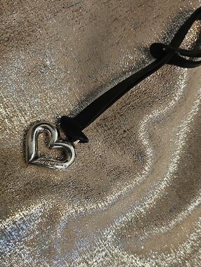 Brighton Silver Hangtag On Black Leather Strap